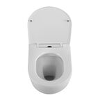Подвесной унитаз BelBagno Uno BB7306CHR/SC безободковый, с крышкой микролифт, белый