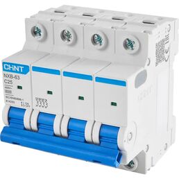 Автоматический выключатель CHINT NXB-63S 4P C25 А 6 кА