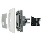 Розетка компьютерная RJ45 категория 5e UTP - Legrand Etika - алюминий