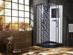 Душевая кабина Esbano Elegancia 90x90 ESB-90CR стекло прозрачное, профиль черный
