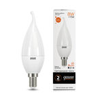 Светодиодная лампа Gauss LED Elementary Candle Tailed 8W E14 3000K 1/10/50