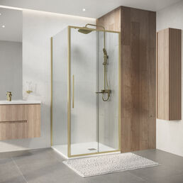 Душевой уголок Niagara Nova 90x100 NG-44-9ASG-A100SG-34 стекло прозрачное, профиль золото брашированное