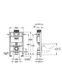 Инсталляция Grohe Rapid SL 38526000