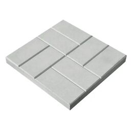Плитка тротуарная 8 кирпичей 400x400x50 мм цвет серый