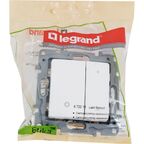 Диммер нажимной универсальный LED - Legrand Etika - 400Вт без нейтрали - белый