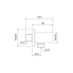 Подключение для душевого шланга Iddis Folk FOLBL00i62 цвет черный матовый