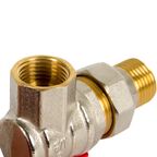 Кран шаровой Equation со сгоном угловой 1/2" никелированная латунь