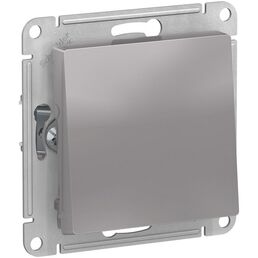 Выключатель одноклавишный (алюминий) Systeme Electric AtlasDesign ATN000361