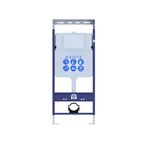 Комплект инсталляция с унитазом Aquatek Оберон безободковый с микролифтом с клавишей цвет черный
