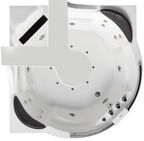 Ванна акриловая Gemy 160x160 G9070 K белая