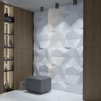 Панель 3D пластиковая Bello-Deco СП 16 500x500 мм 0.25 м² белый