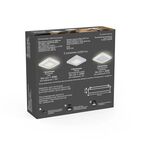 Светильник встраиваемый Gauss Backlight BL120 квадратный 3 и 3 Вт свет тёплый белый