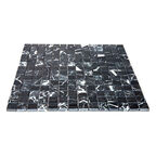 Мозаика Mir Mosaic Natural Adriatica черная из натурального камня 305х305х7 мм глянцевая