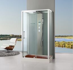 Душевая кабина Acquazzone Helena 120 SL L с паром