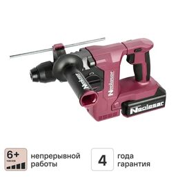 Перфоратор аккумуляторный бесщеточный SDS-plus Neolaser NRH-20, 20 В Li-ion 4 Ач, 3 Дж
