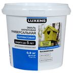 Эмаль Luxens акриловая полуматовая цвет зеленое яблоко 0.9 кг