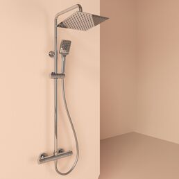 Душевая стойка Sancos Kanedo SC7100CH хром, с термостатом, без излива