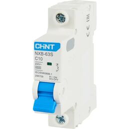 Автоматический выключатель CHINT NXB-63S 1P C10 А 4.5 кА