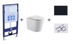 Комплект инсталляция Aquatek Standart INS-0000012+унитаз Aquatek Вега AQ1904-00+кнопка смыва KDI-0000017+комплект креплений