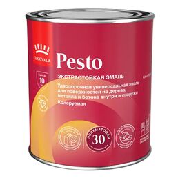Эмаль Tikkurila Pesto полуматовая прозрачная база С 0.9л
