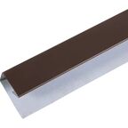 П-планка для профнастила С8 20x30 мм 2 м RAL 8017 Коричневый