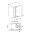 Душевая дверь Good Door  Orion WTW-100-C-CH