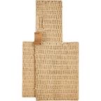 Корзина с крышкой для хранения 45x21x33 см бумага цвет бежевый