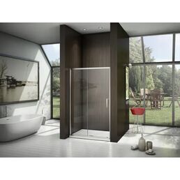 Душевая дверь в нишу Makiato WTW-110-C-WE, 185x110 см хромированный профиль прозрачное стекло раздвижная