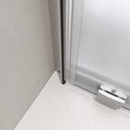 Душевая дверь в нишу BelBagno Luce 120x195 LUCE-BF-1-120-P-Cr стекло рифленое, профиль хром