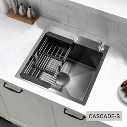 Многофункциональная кухонная мойка Esbano CASCADE-S 50 см оружейная сталь, с колландером