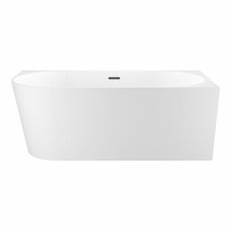 Пристенная угловая ванна акриловая 140 х 70 см Wellsee Excellence Pro 28760903R в наборе 4 в 1: асимметричная ванна белый глянец (правый разворот), ножки, экран, слив-перелив