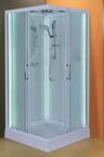 Душевая кабина Esbano Elegancia 90х90 ES-L90CKR с крышей, с LED освещением, стекло матовое, профиль белый