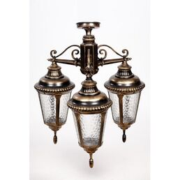 Потолочный светильник уличный IP44 Oasis Light MUNICH 2S 79750SA/3 Gb в фиде фонаря