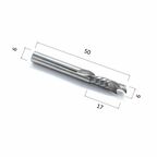 Фреза DJTOL A1FLX617 компрессионная спиральная однозаходная (по дереву, композиту (АКП), пластику)