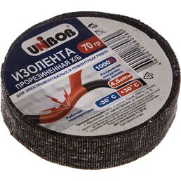 Прорезиненная изолента х/б Unibob 47411