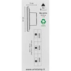 Светильник настенный уличный Arte Lamp Nimbo 9 Вт IP65 цвет черный