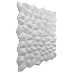 Панель 3D пластиковая Bello-Deco СП 15 500x500 мм 0.25 м² белый