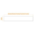 Экран для поддона RGW NA/STYLE фронтальный (1000)