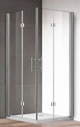 Душевой уголок Cezares Eco 90х90 ECO-O-AS-2-90-C-Cr без поддона, стекло прозрачное, профиль хром