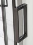 Душевая кабина Frank F408 Black 80x80 без крыши, стекло прозрачное, профиль черный