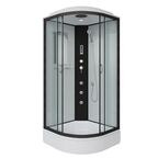 Душевая кабина Niagara Classic 100x100 NG-6702-14F средний поддон, стекло прозрачное, профиль черный