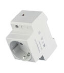 Розетка щитовая модульная IEK (MRD10-16) 220 В 16 А тип AC 2Р+N