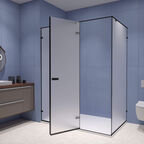 Душевой уголок RGW Stilvoll SV-040B 120x100 стекло матовое, профиль черный