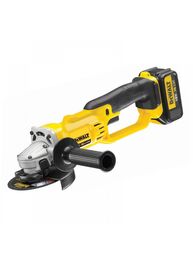 Аккумуляторная угловая шлифмашина DEWALT DCG412M2, 18 В, 125 мм, 7000 об/мин, с 2 АКБ 4 Ач и ЗУ, в кейсе (DCG412M2-QW)