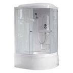 Душевая кабина Royal Bath 120х80 RB 8120BK1-T L стекло прозрачное, профиль белый