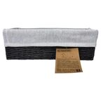 Корзина для хранения 30x10x10 см бумага цвет графит