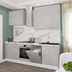 Фасад для кухонного шкафа Берлин 59.7x38.1 см Delinia ID МДФ цвет серый