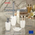 Ерш для унитаза Spirella Darwin Pebble, белый