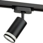 Трековый светильник спот поворотный Ritter Artline 55x100мм под лампу GU10 до 2.6м² металл/пластик цвет чёрный