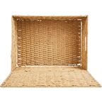 Корзина с крышкой для хранения 45x21x33 см бумага цвет бежевый